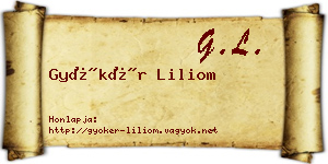 Gyökér Liliom névjegykártya
